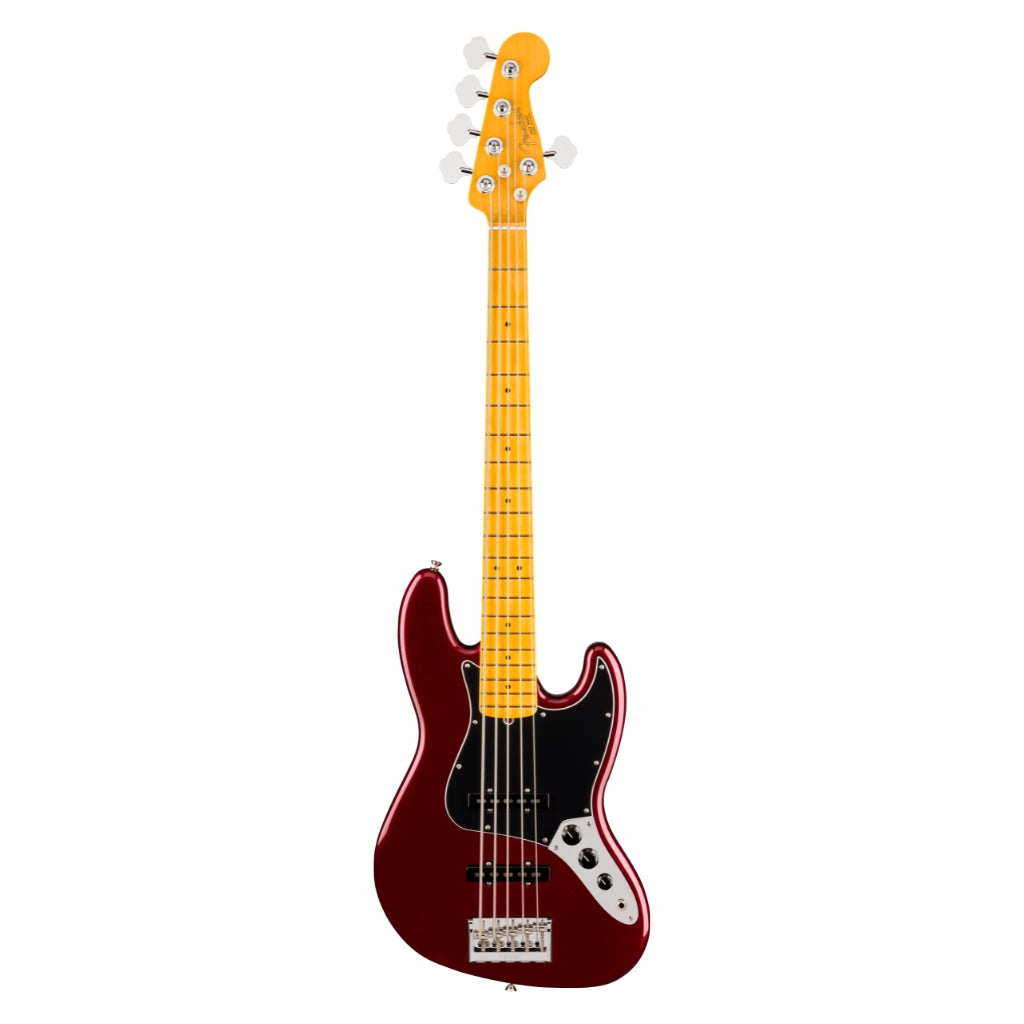 Fender  American Professional Jazz Bass V Guitar - Oxblood, Maple Fingerboard