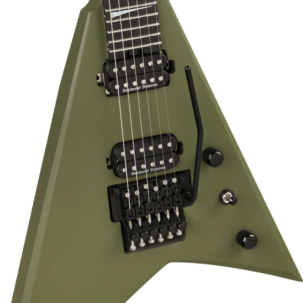 Jackson - American Series Rhoads RR24 Electric Guitar - Matte Army Drab, Ebony Fingerboard