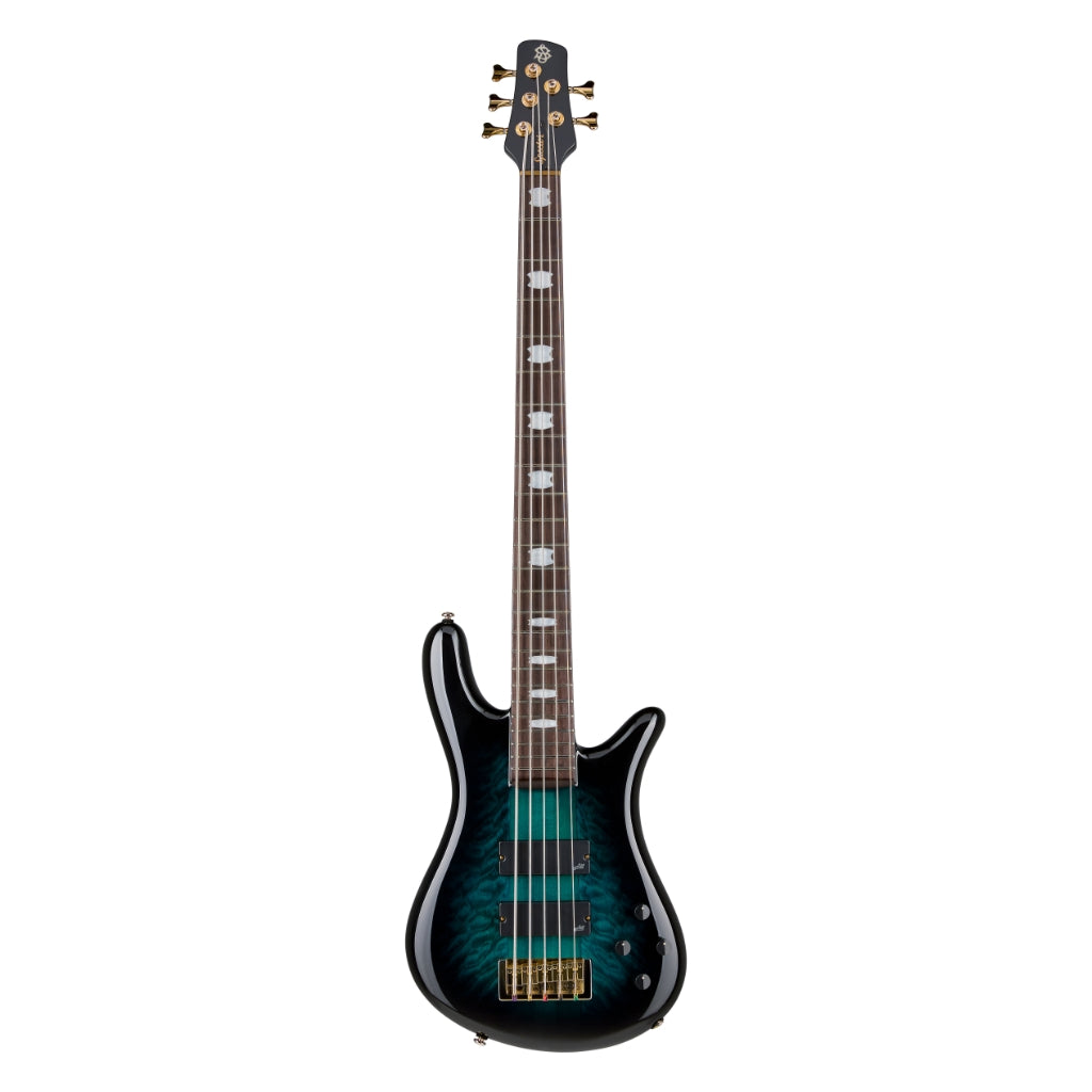 Spector - Icon NS-5 Neck Through Electric Bass Guitar - Black & Blue