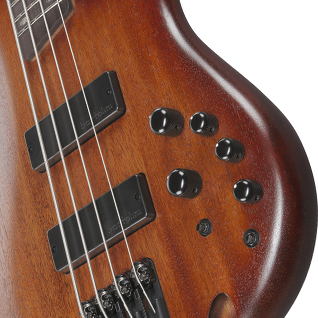 Ibanez SR500A Electric Bass Bartolini Pickups - Mahogany Brown Burst Low Gloss