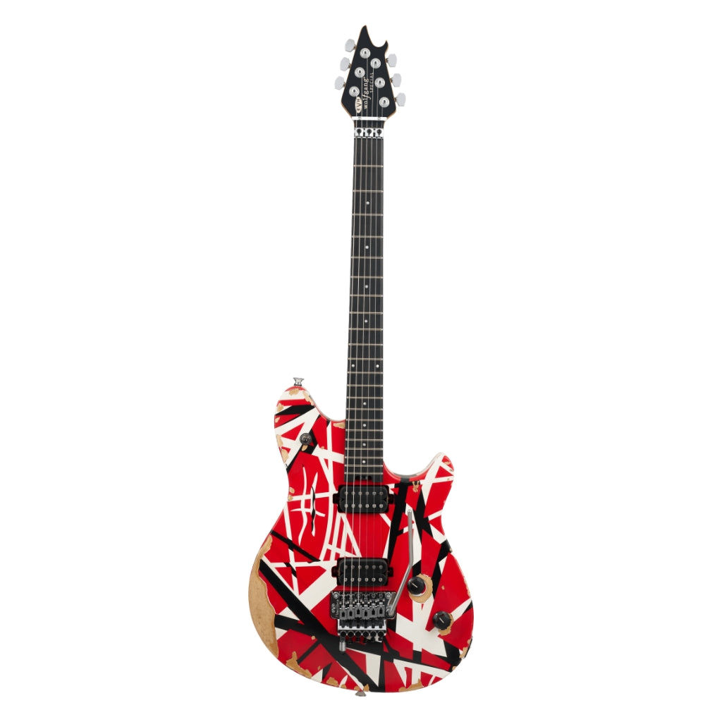 EVH - Limited Edition Wolfgang Special Striped Series Electric Guitar - Red, Black, and White, Ebony Fingerboard