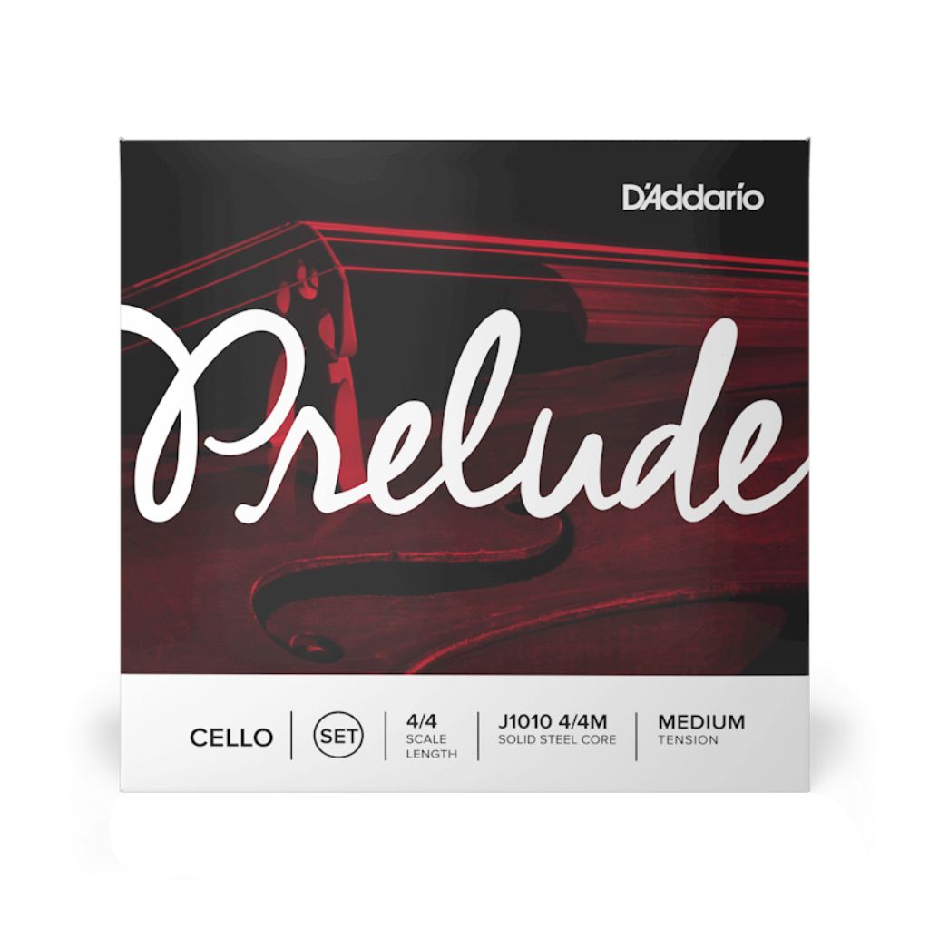 D'Addario J1010 Prelude Cello String Set - 4/4 Size Medium Tension