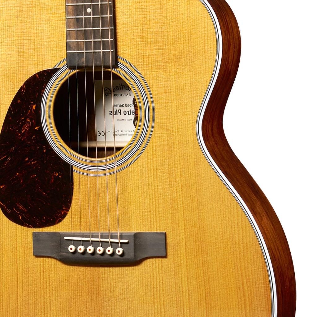 Martin 000E Retro Plus Granadillo Left Handed Acoustic-Electric Guitar - Natural body