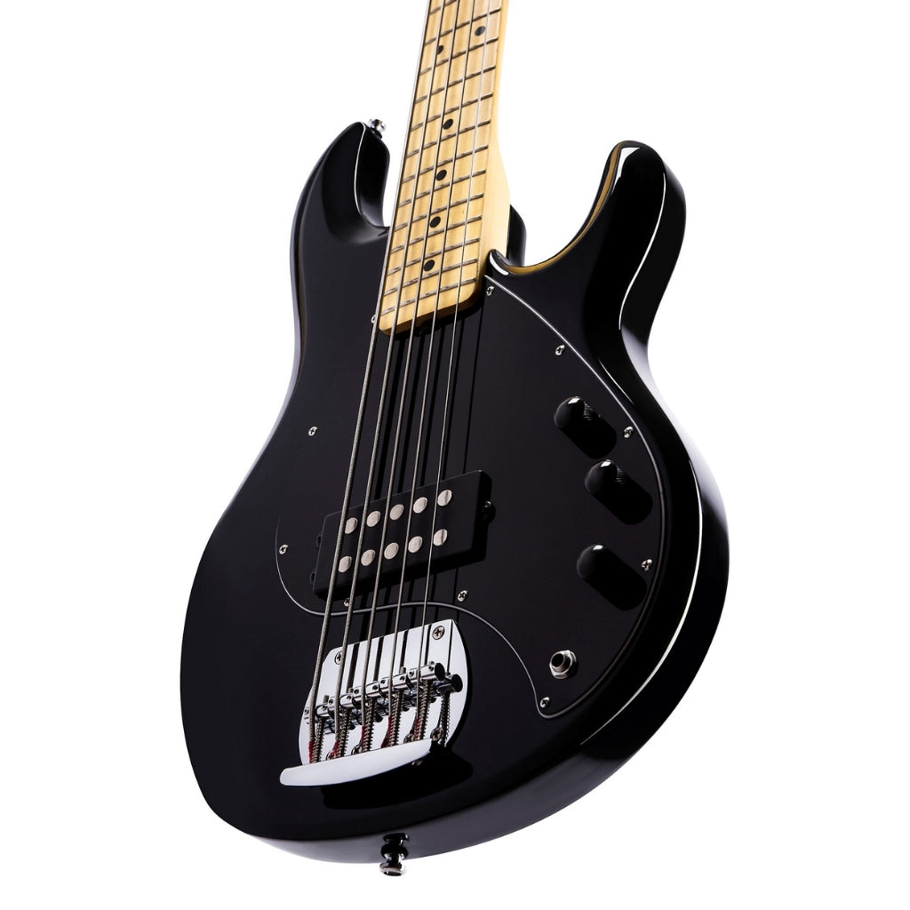 Sterling By Music Man StingRay RAY5 5-String Bass Guitar - Black