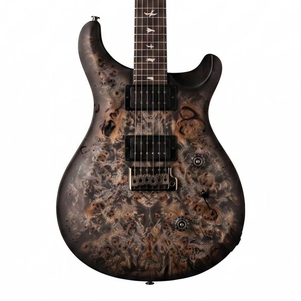 PRS Limited Edition Wood Library Select S2 Custom 24 Poplar Burl Electric Guitar - Charcoal Burst