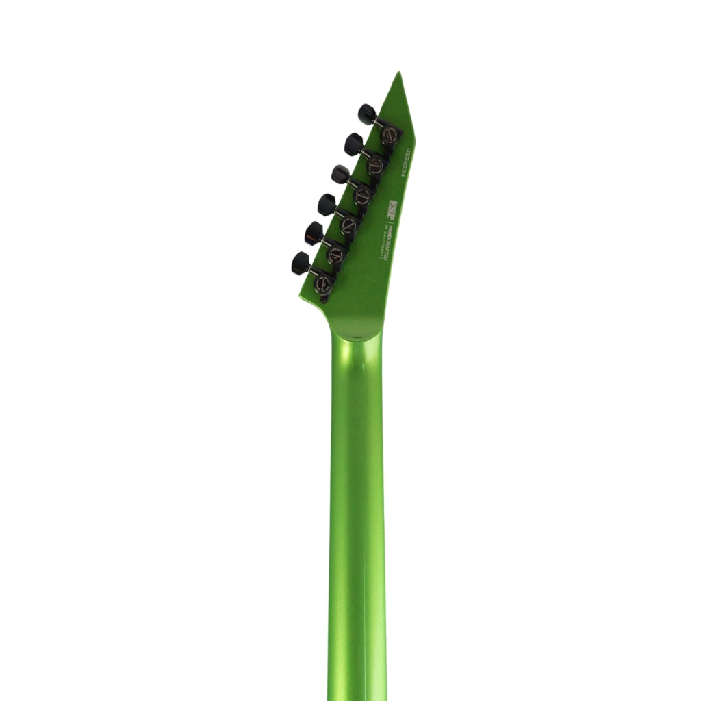 ESP USA M-II NTB TOM Electric Guitar - Lizard Spit Green headstock back