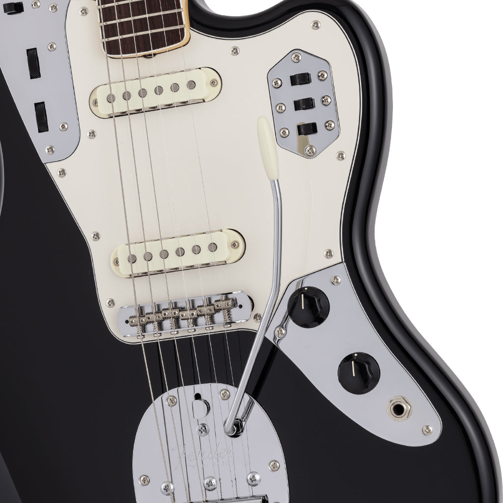Fender Made in Japan Traditional Late 60s Jaguar Electric Guitar - Black body