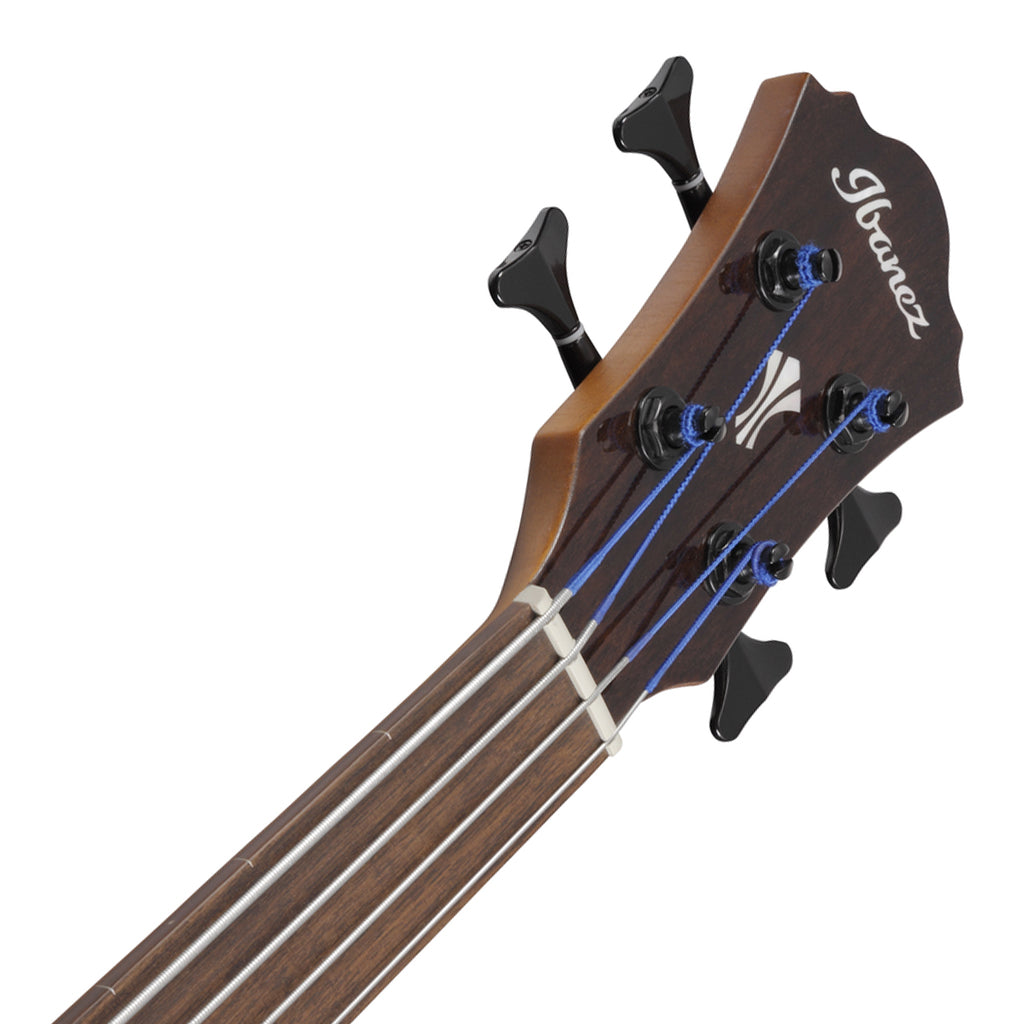 Ibanez - AEGB24FEMHS Electro Acoustic Fretless Bass Guitar - Mahogany Sunburst High Gloss