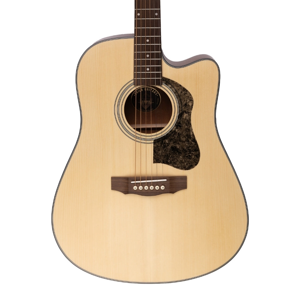Guild - D340CE Acoustic-Electric Dreadnought Guitar - Natural