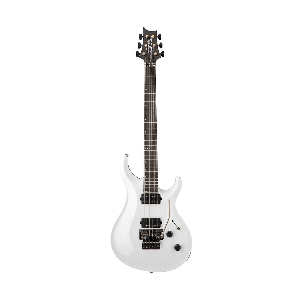 PRS Tekton Floyd Electric Guitar with Floyd Rose Tremolo - White Holoflake w/Black Satin Neck
