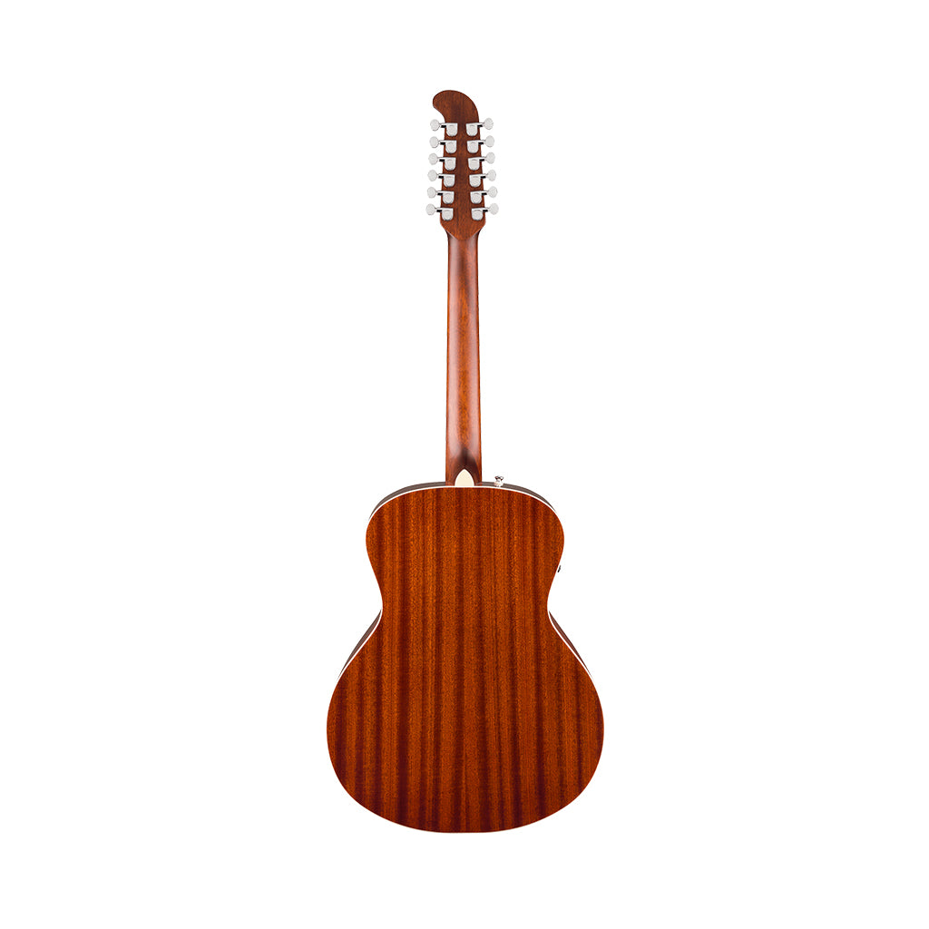 Fender California Deluxe Villager E 12-String Acoustic-Electric - Black