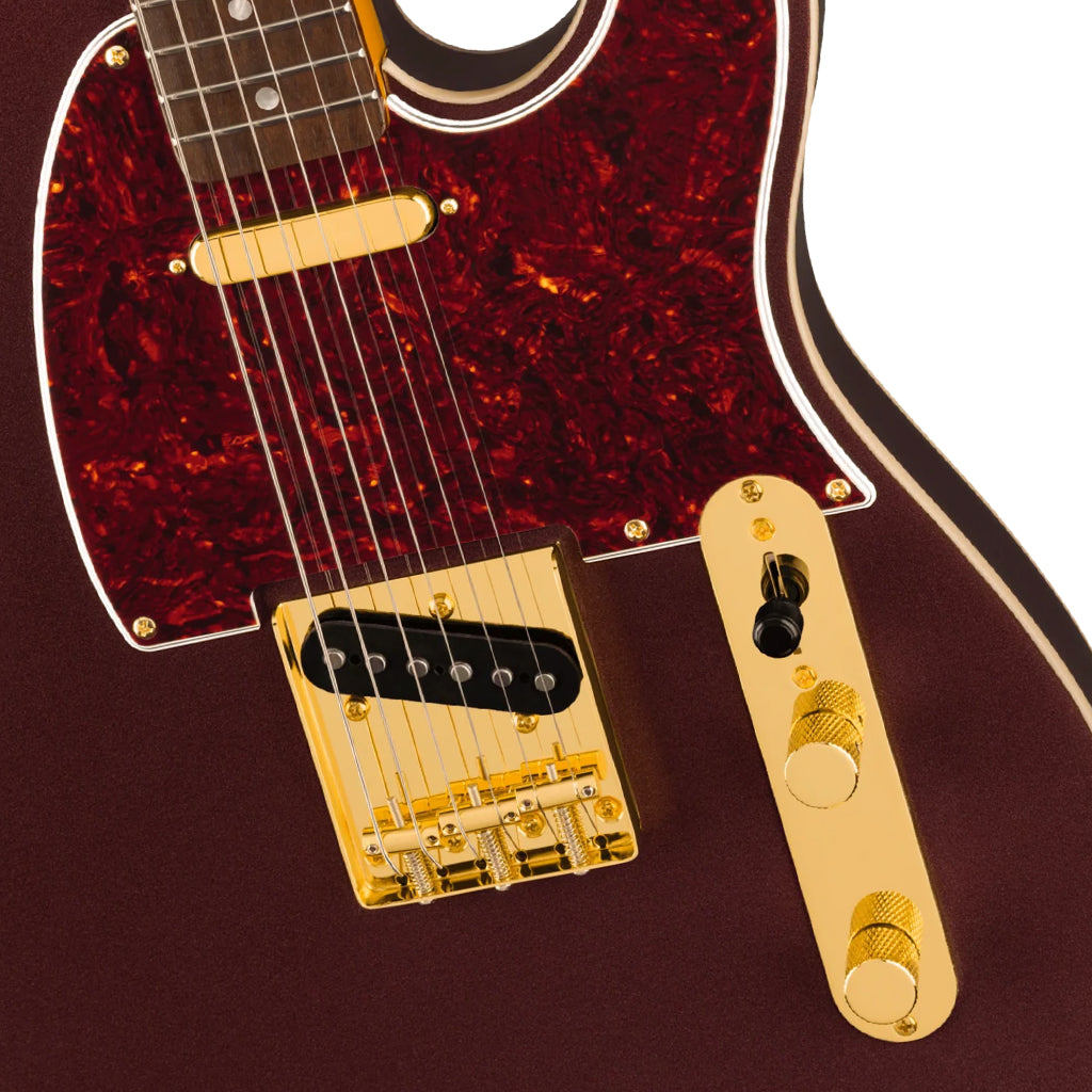 Squier FSR Classic Vibe 60s Custom Telecaster Laurel Fingerboard Gold Hardware - Oxblood