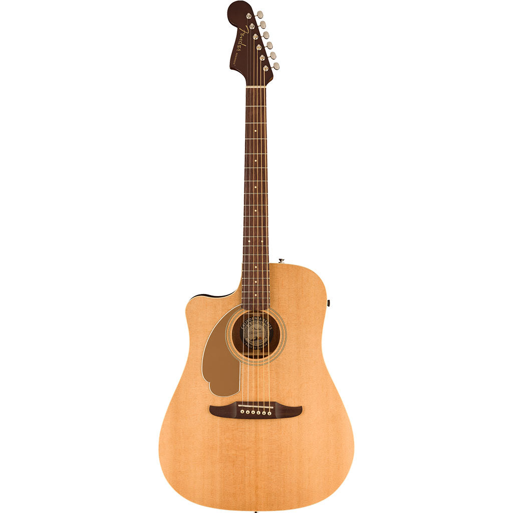 Fender Redondo Player Left Handed, Walnut Fingerboard, Gold Pickguard, , Natural