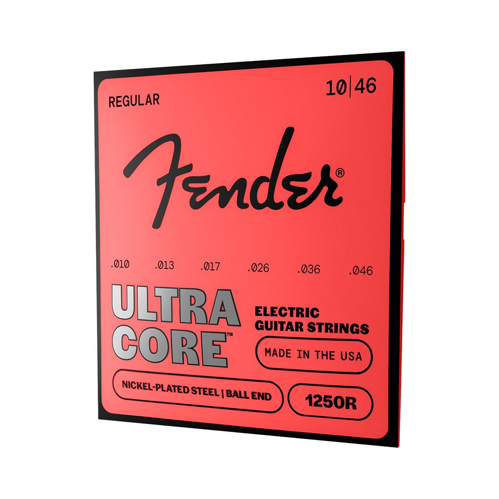 Fender 1250R UltraCore Electric Guitar Strings - .010-.046 Regular Fretted Instrument Strings Sky Music