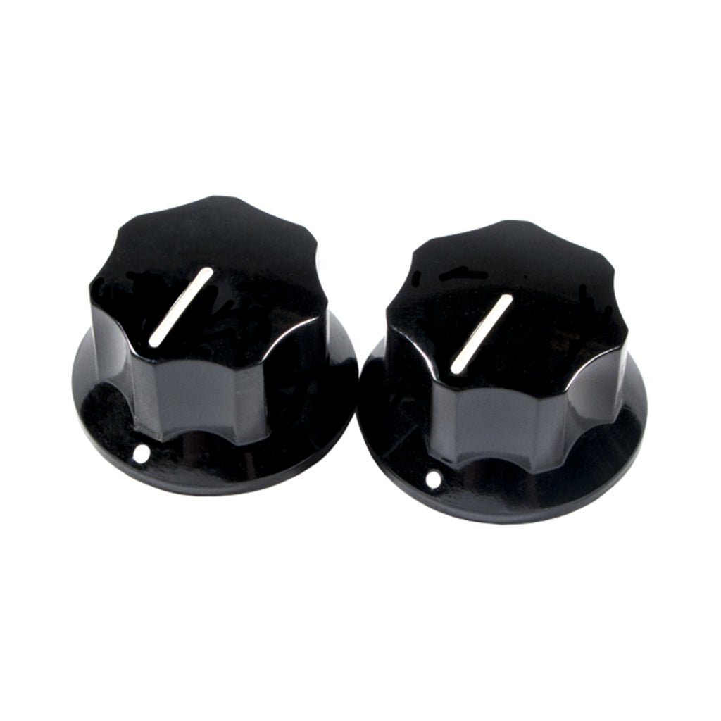 Fender 2 Pure Vintage 1965 Jaguar Skirted Knobs in Black General Spare Parts Sky Music