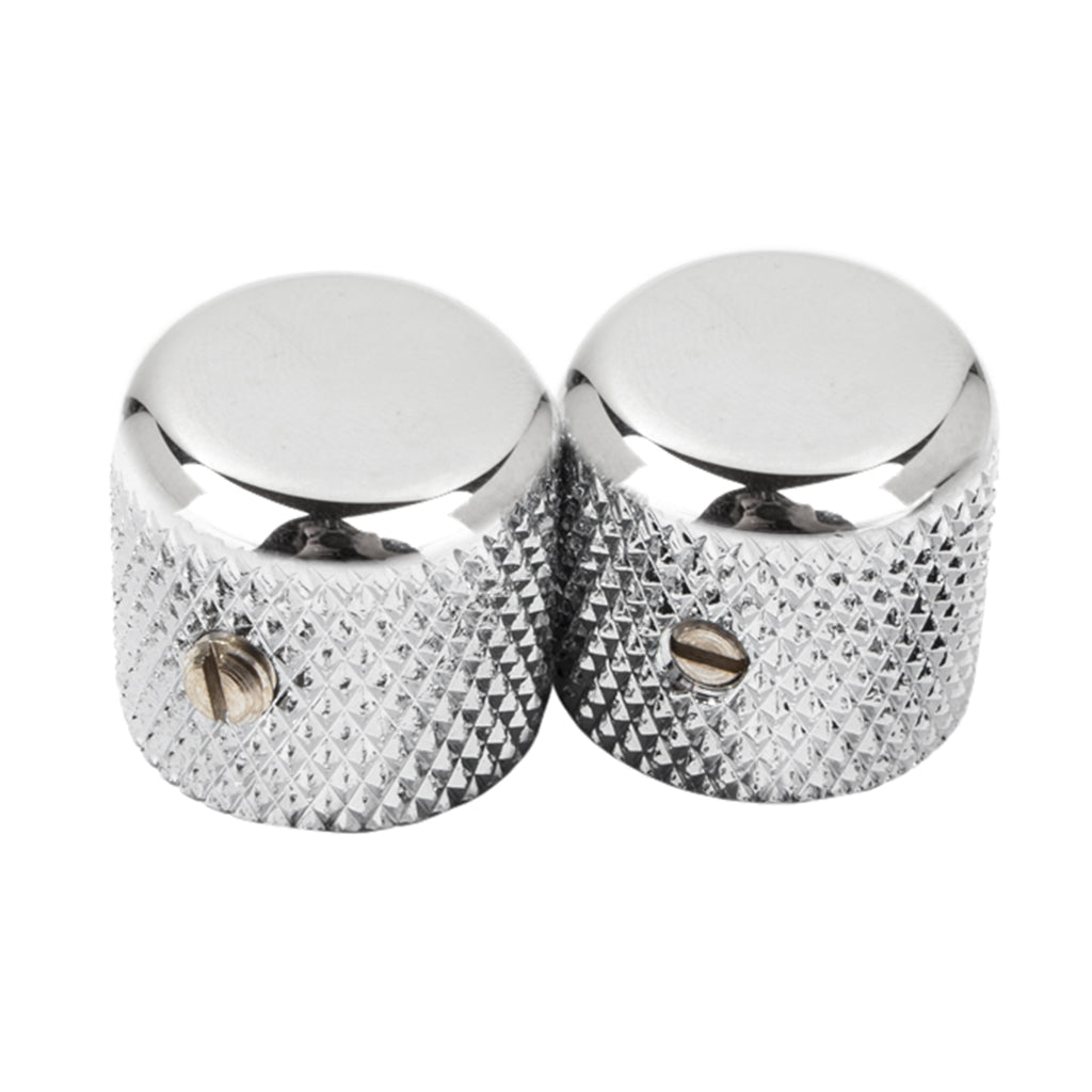 Fender 2 Pure Vintage 52 Telecaster Knurled Knobs in Chrome General Spare Parts Sky Music
