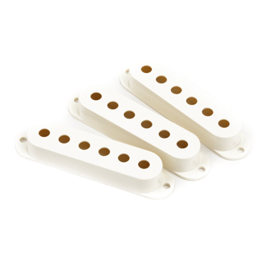 Fender 3 Pickup Covers Stratocaster in Parchment Guitar Spare Parts Sky Music