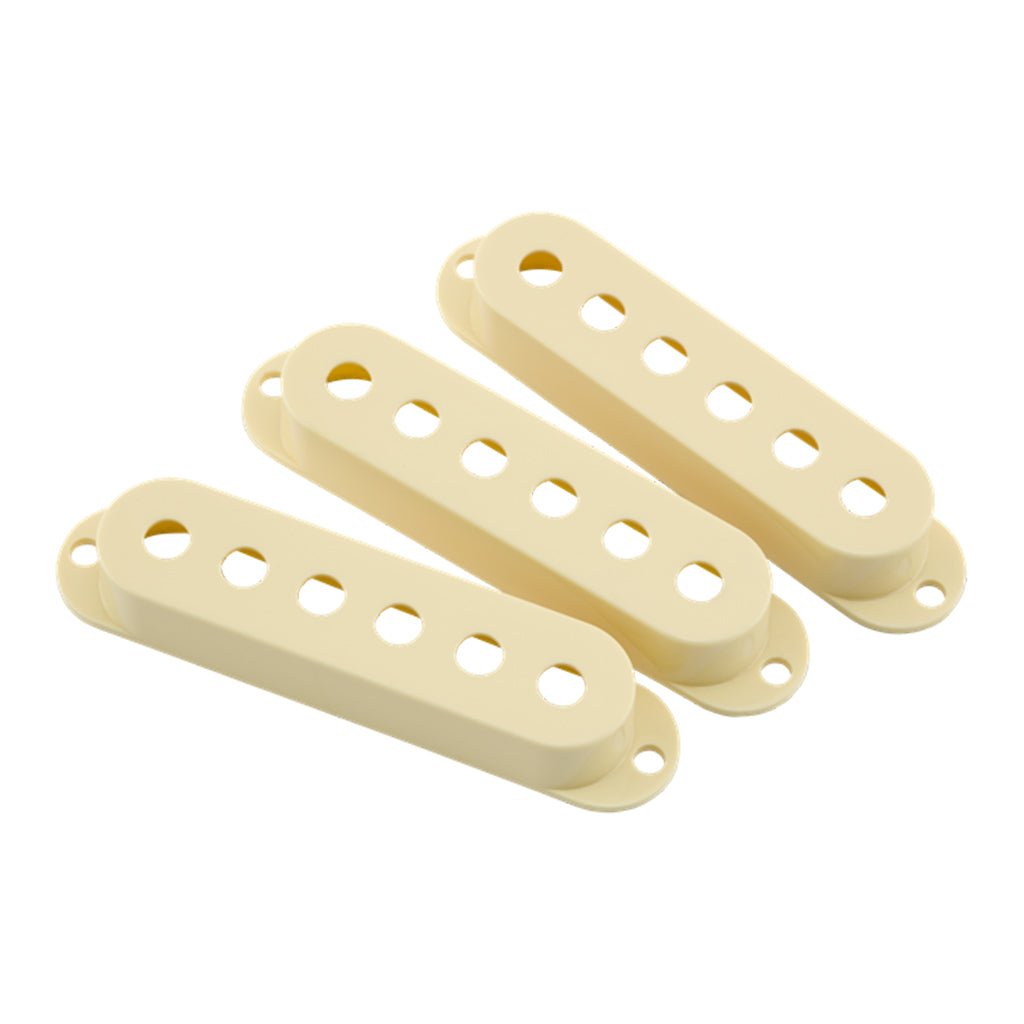 Fender 3 Road Worn Stratocaster Pickup Covers in Aged White Guitar Spare Parts Sky Music