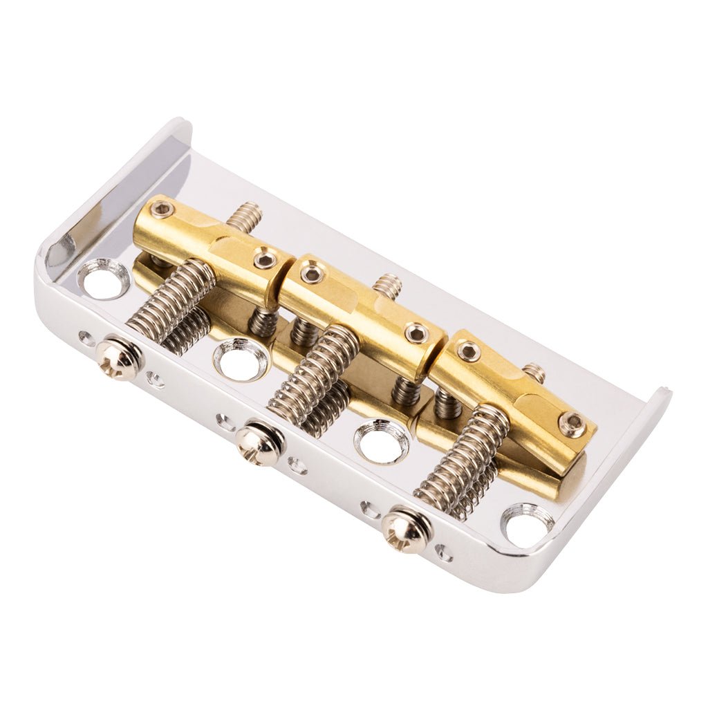 Fender 3 Saddle Custom Cut Off Vintage Style Tele Bridge with Compensated Brass Saddles Guitar Spare Parts Sky Music