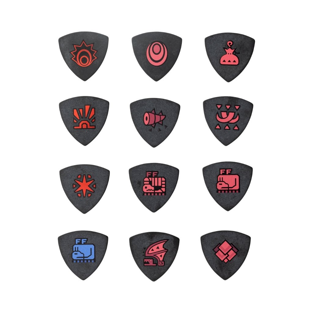 Fender 346 Shape Monster Hunter Collaboration Picks - Rathalos Guitar Picks Sky Music