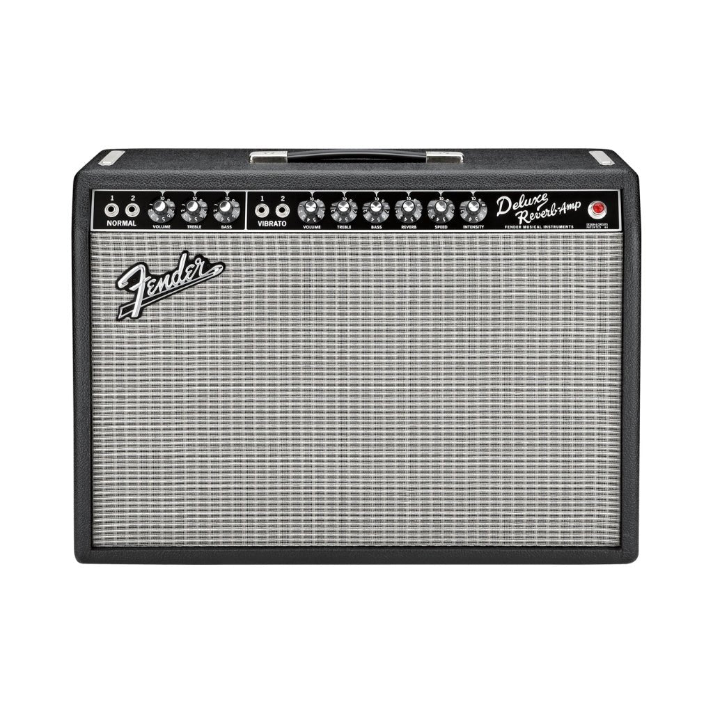 Fender '65 Deluxe Reverb 22-watt 1 x 12-inch Combo Amplifier - Black Electric Guitar Amplifiers Sky Music