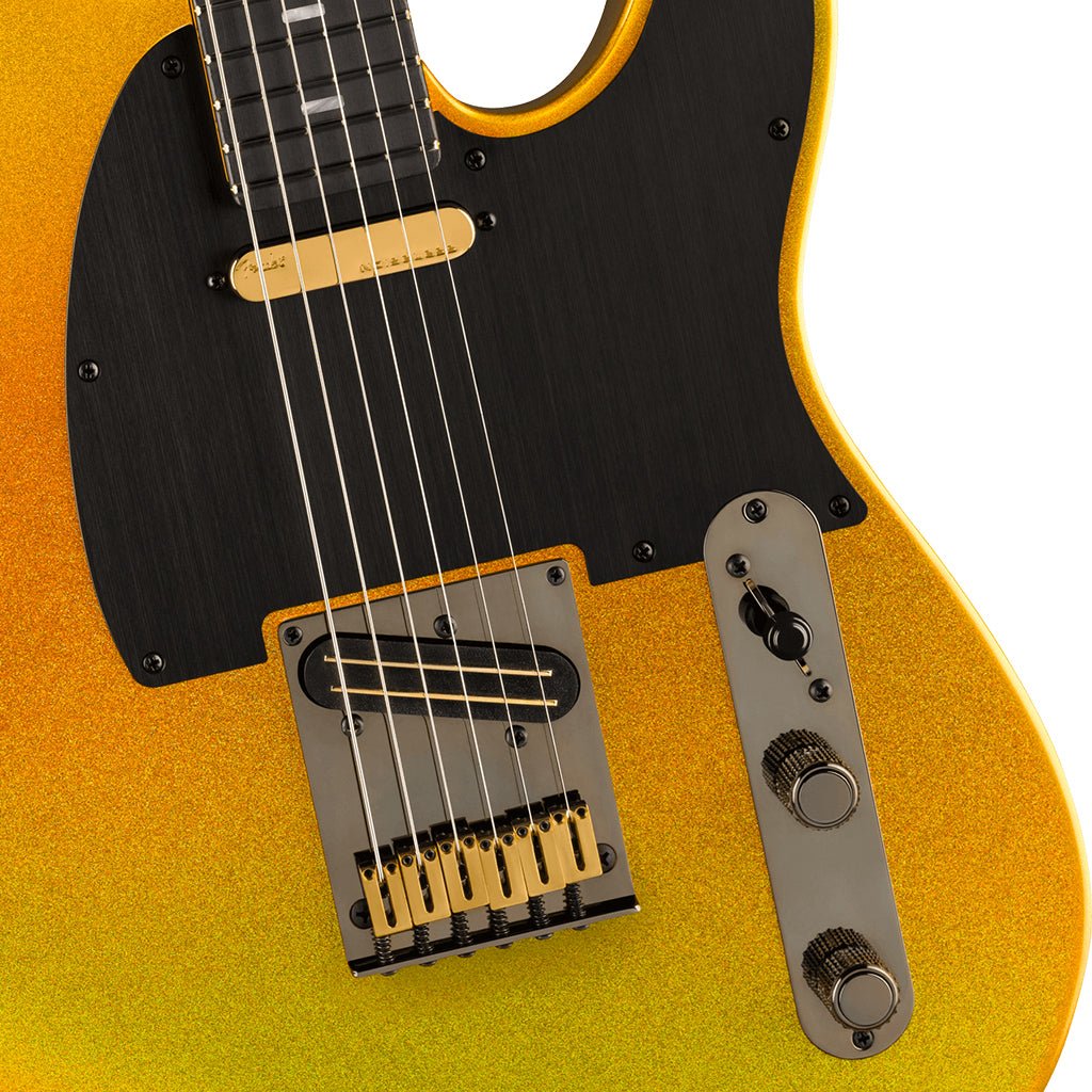 Fender 75th Anniversary American Ultra II Telecaster Ebony Fingerboard - Liquid Gold Electric Guitars Sky Music