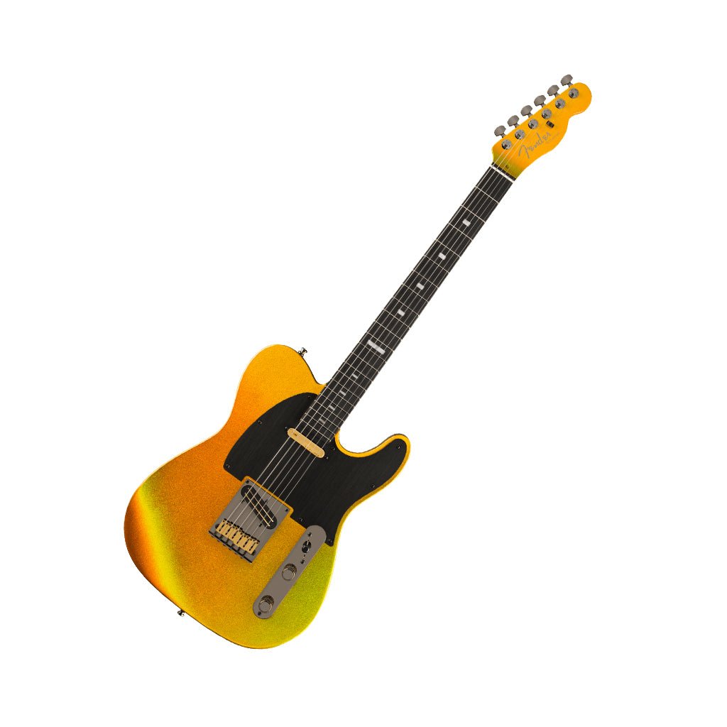 Fender 75th Anniversary American Ultra II Telecaster Ebony Fingerboard - Liquid Gold Electric Guitars Sky Music