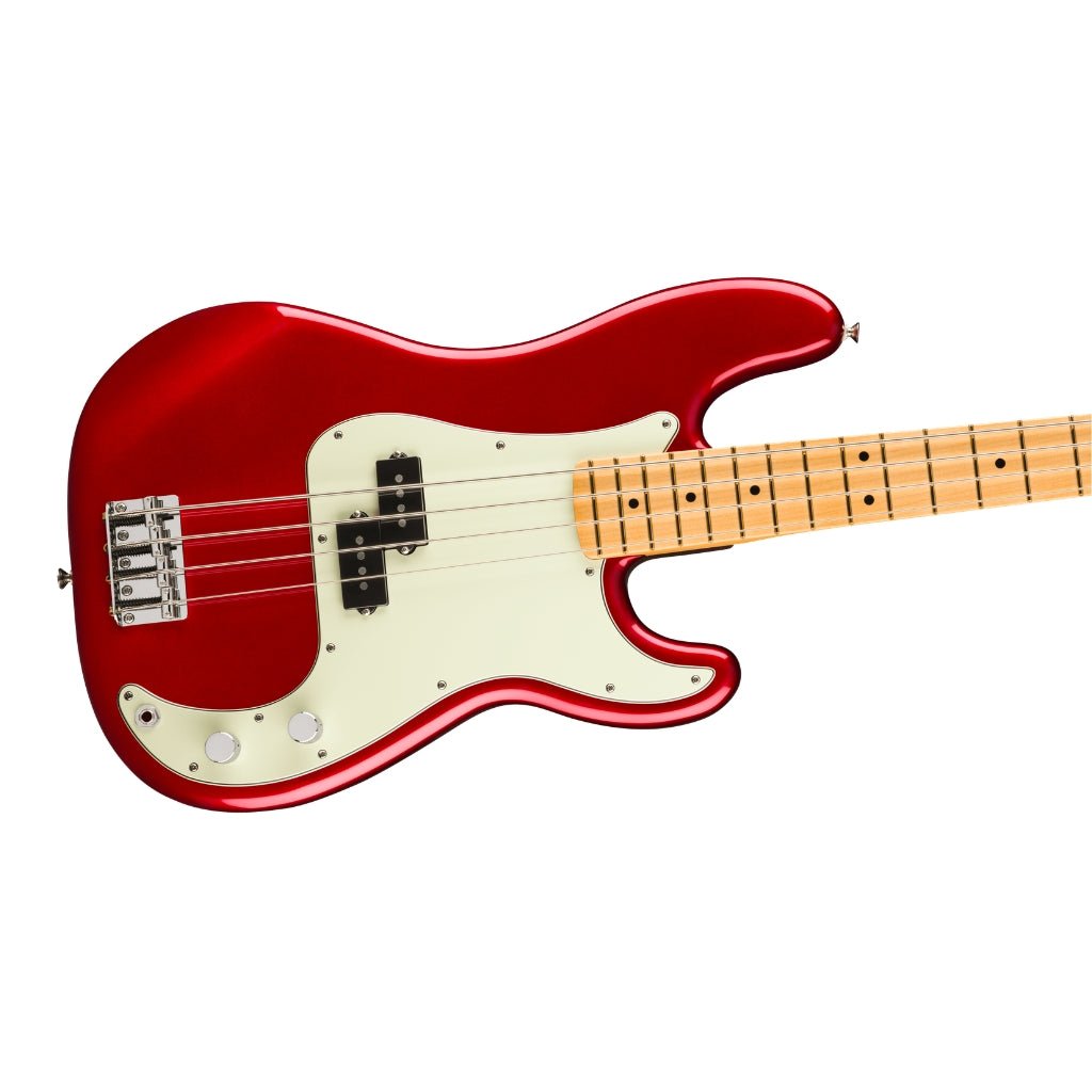 Fender 75th Anniversary Player II Precision Bass Guitar - Candy Apple Red, Maple Fingerboard Bass Guitars Sky Music