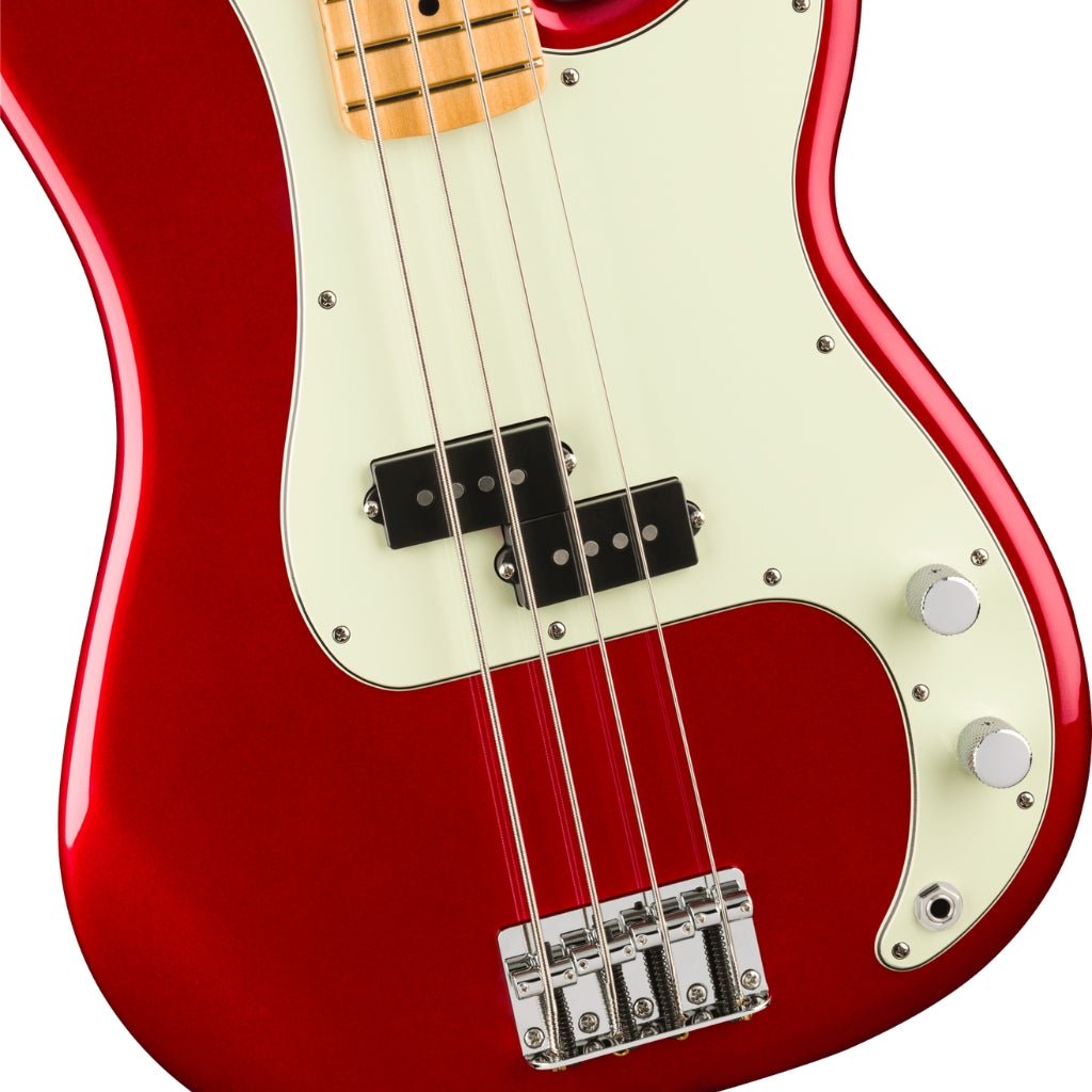 Fender 75th Anniversary Player II Precision Bass Guitar - Candy Apple Red, Maple Fingerboard Bass Guitars Sky Music