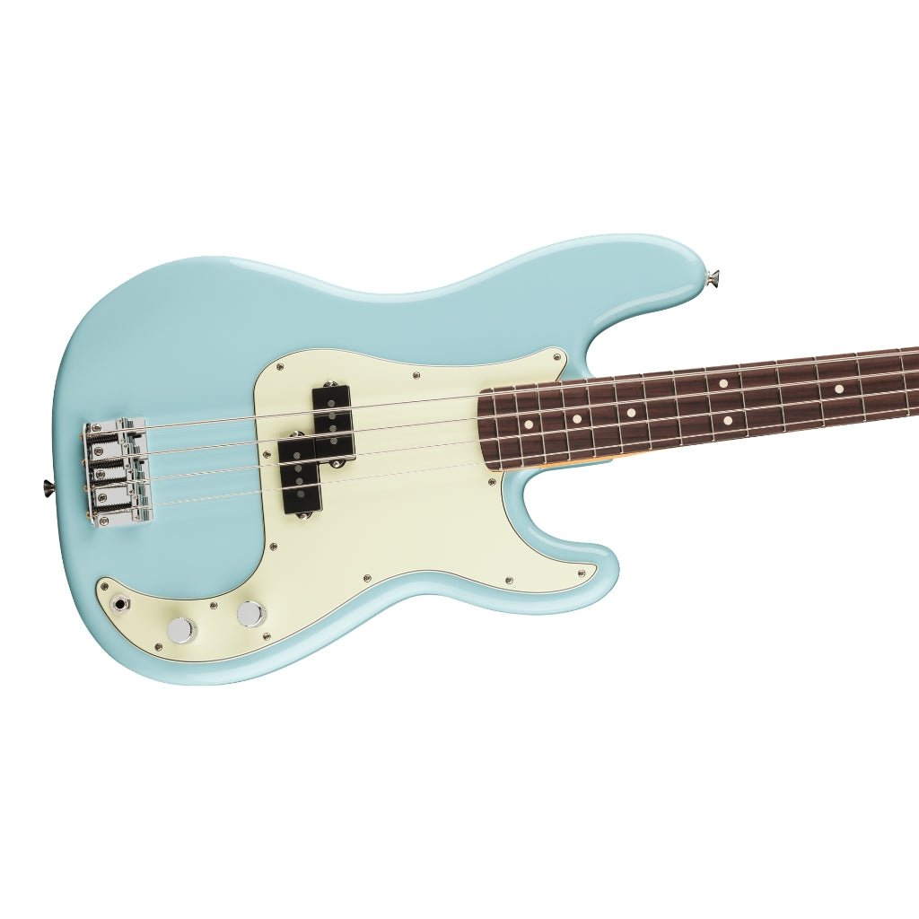 Fender 75th Anniversary Player II Precision Bass Guitar - Daphne Blue, Rosewood Fingerboard Bass Guitars Sky Music