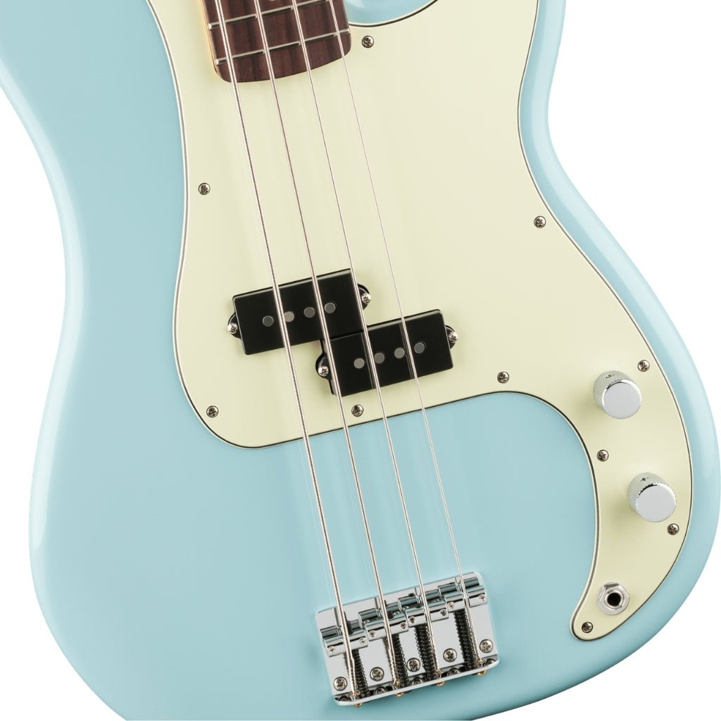 Fender 75th Anniversary Player II Precision Bass Guitar - Daphne Blue, Rosewood Fingerboard Bass Guitars Sky Music