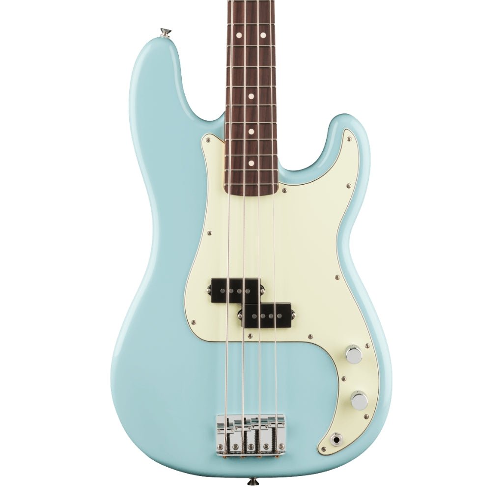 Fender 75th Anniversary Player II Precision Bass Guitar - Daphne Blue, Rosewood Fingerboard Bass Guitars Sky Music