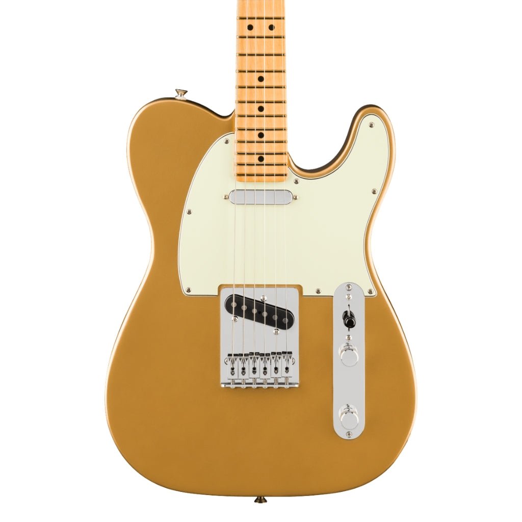 Fender 75th Anniversary Player II Telecaster Electric Guitar - Aztec Gold, Maple Fingerboard Electric Guitars Sky Music