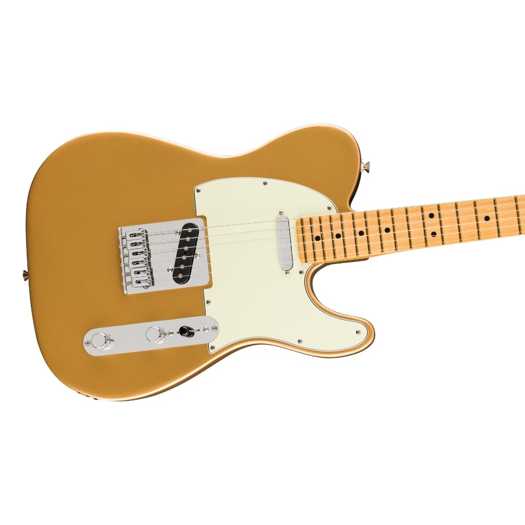 Fender 75th Anniversary Player II Telecaster Electric Guitar - Aztec Gold, Maple Fingerboard Electric Guitars Sky Music