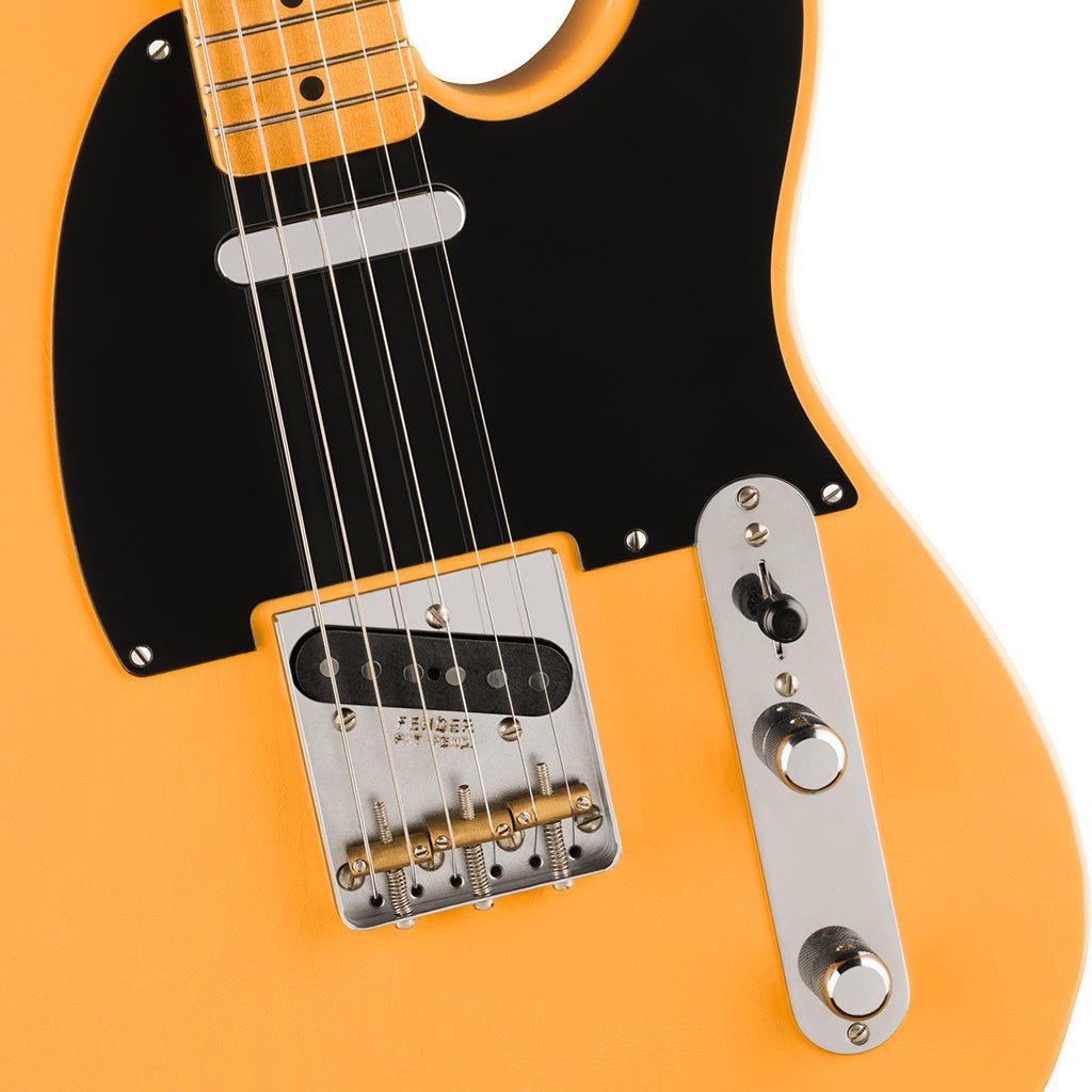 Fender 75th Anniversary Vintera Road Worn 1951 Telecaster Maple Fingerboard - Butterscotch Blonde Electric Guitars Sky Music