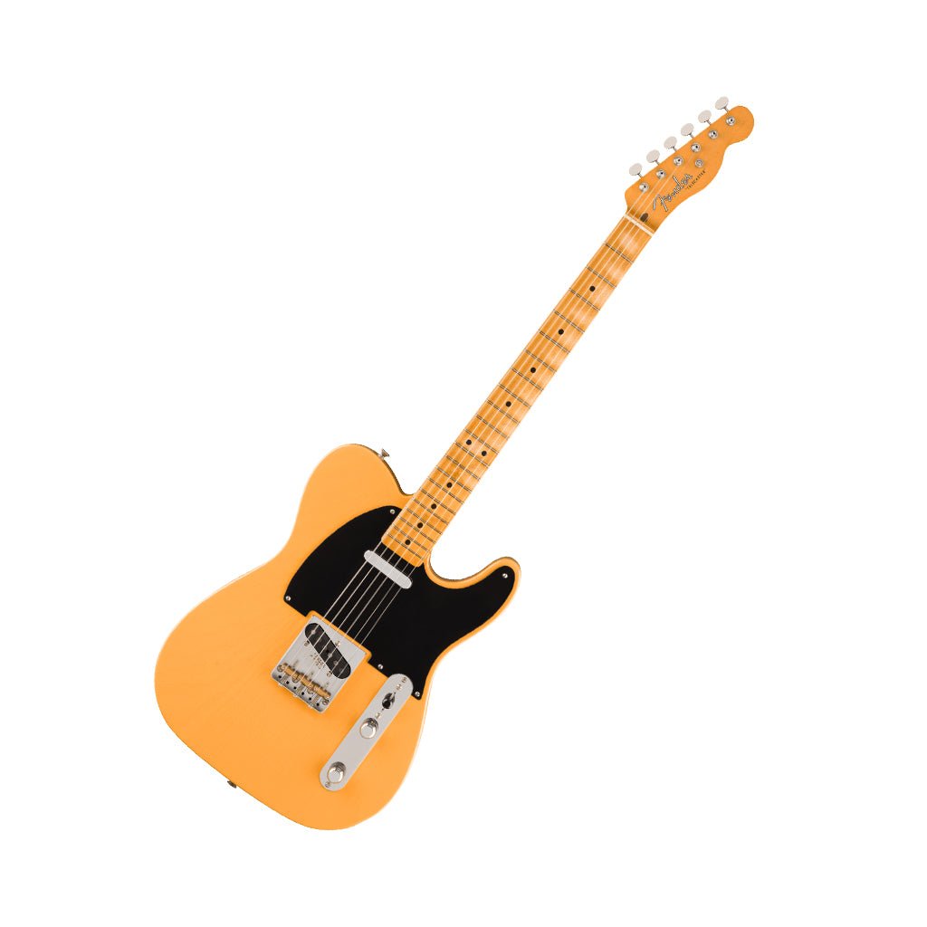 Fender 75th Anniversary Vintera Road Worn 1951 Telecaster Maple Fingerboard - Butterscotch Blonde Electric Guitars Sky Music