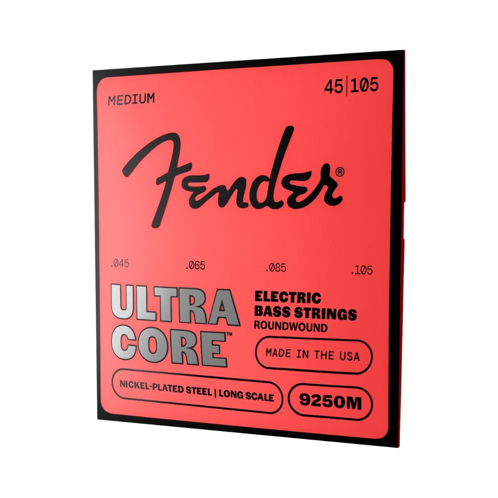 Fender 9250 UltraCore Electric Bass Strings - .045-.105 Medium Fretted Instrument Strings Sky Music