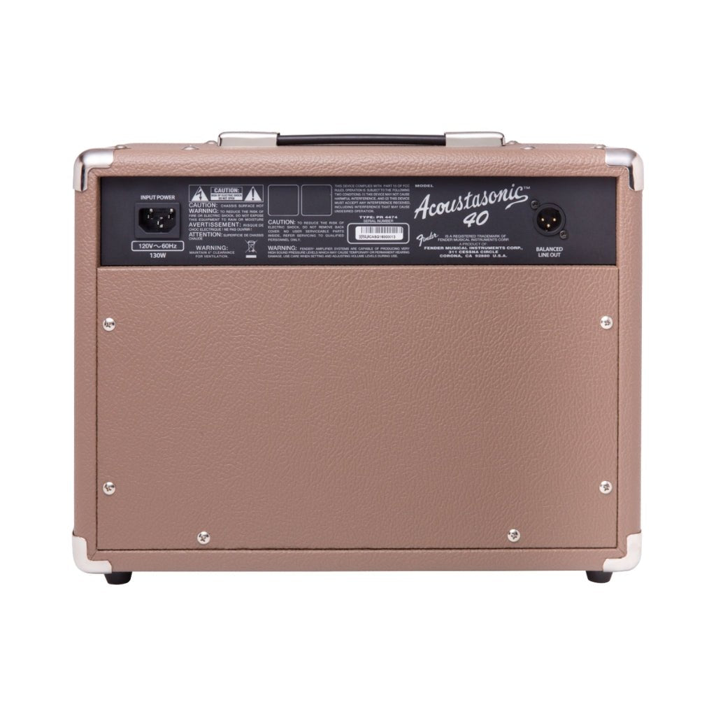 Fender Acoustasonic 40 40-watt 2 x 6.5-inch Acoustic Guitar Amplifier Acoustic Guitar Amplifiers Sky Music