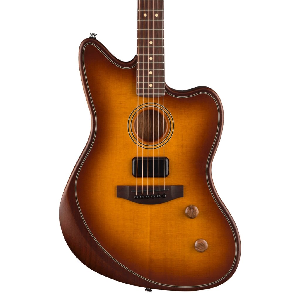 Fender Acoustasonic Standard Jazzmaster Guitar - Honey Burst Acoustic Guitars Sky Music