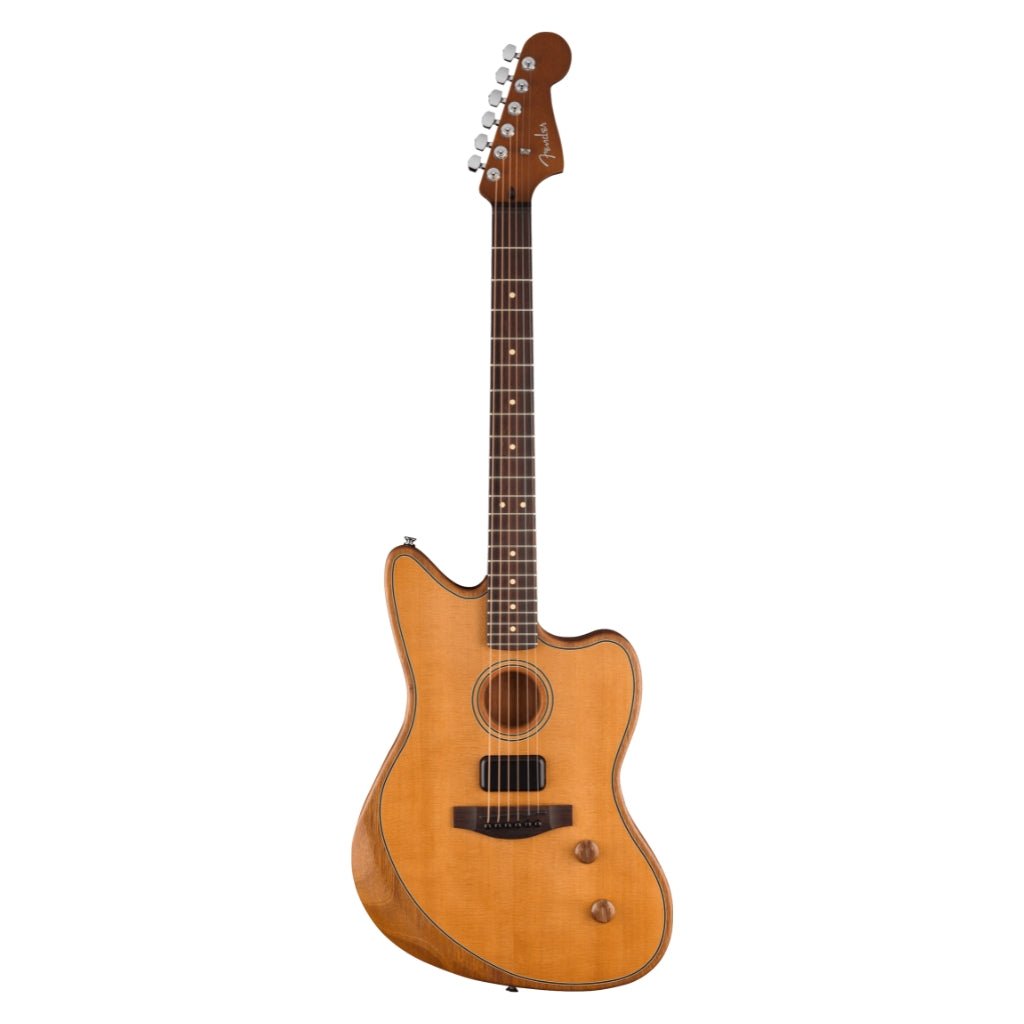 Fender Acoustasonic Standard Jazzmaster Guitar - Natural Acoustic Guitars Sky Music