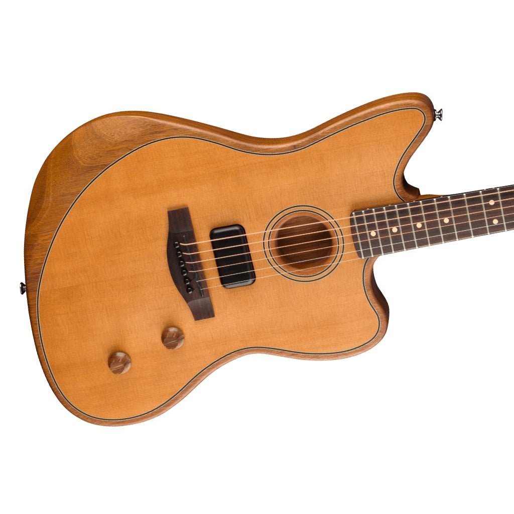 Fender Acoustasonic Standard Jazzmaster Guitar - Natural Acoustic Guitars Sky Music