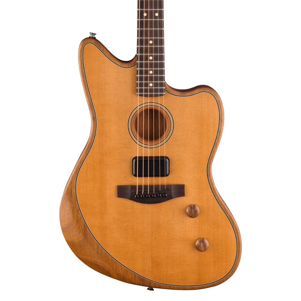 Fender Acoustasonic Standard Jazzmaster Guitar - Natural Acoustic Guitars Sky Music