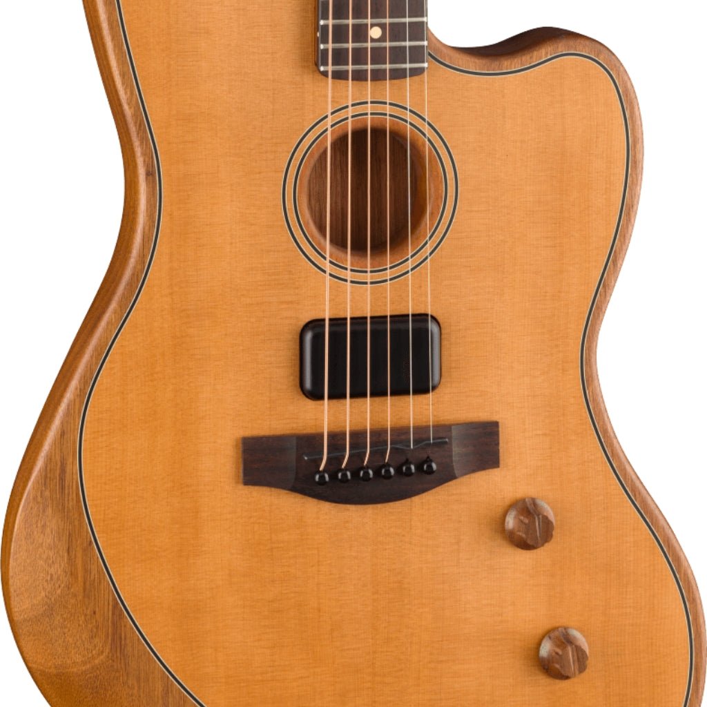 Fender Acoustasonic Standard Jazzmaster Guitar - Natural Acoustic Guitars Sky Music