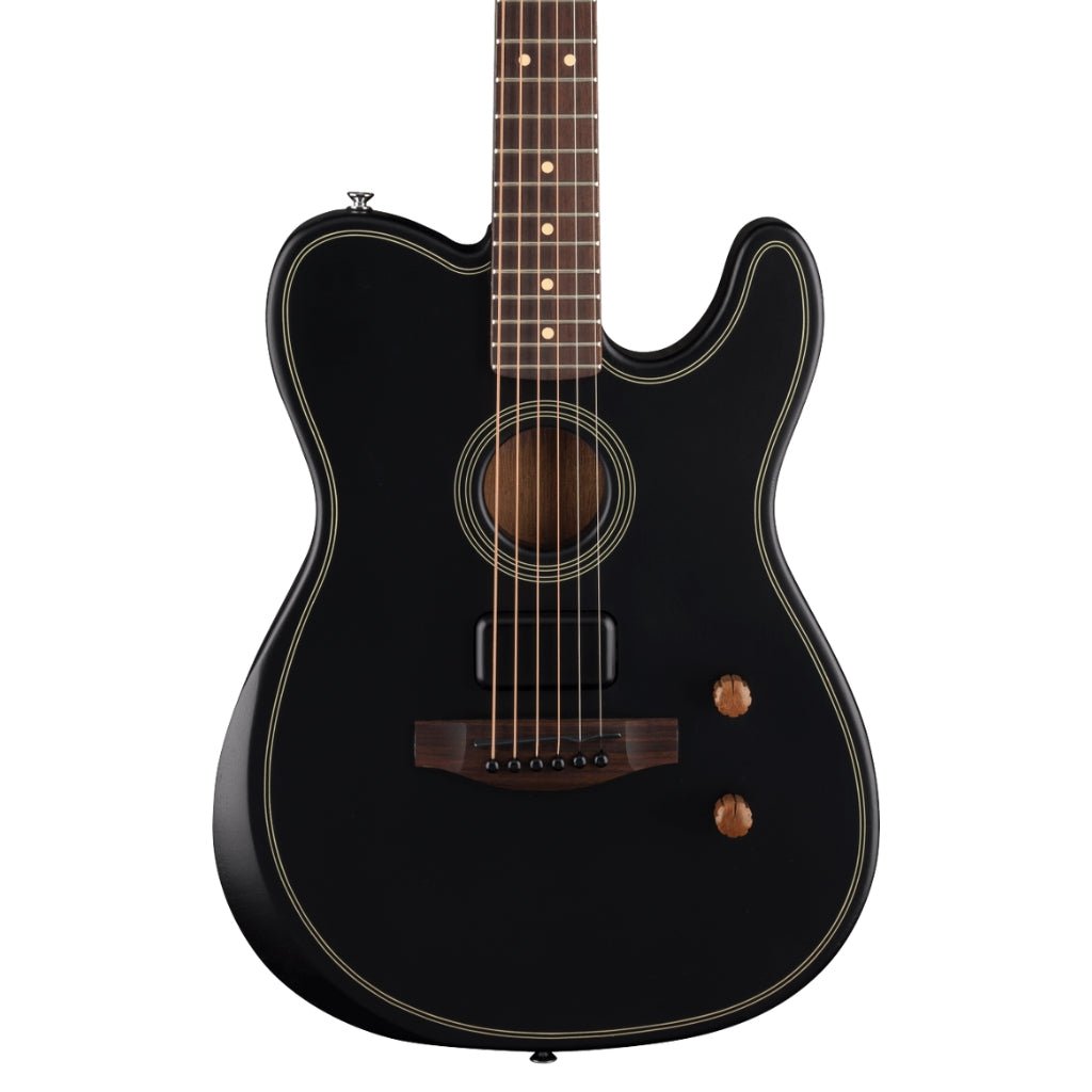 Fender Acoustasonic Standard Telecaster Guitar - Black Acoustic Guitars Sky Music