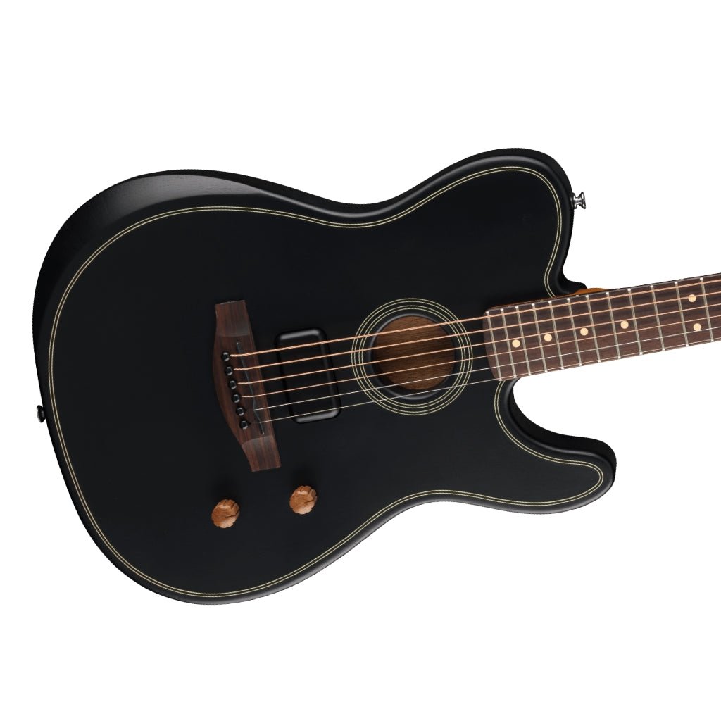 Fender Acoustasonic Standard Telecaster Guitar - Black Acoustic Guitars Sky Music