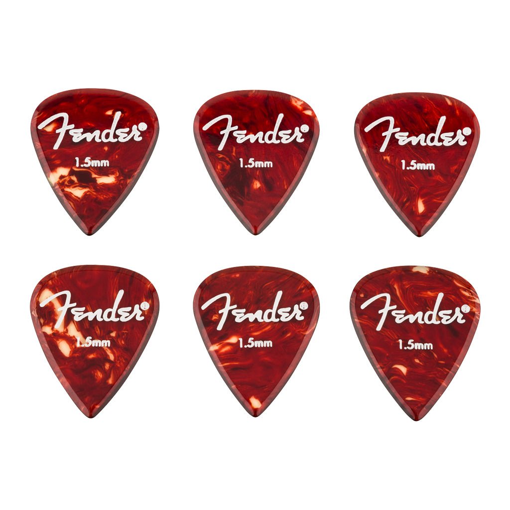 Fender Aero Acrylic 1.5mm Guitar Picks - 6 Pack Guitar Picks Sky Music