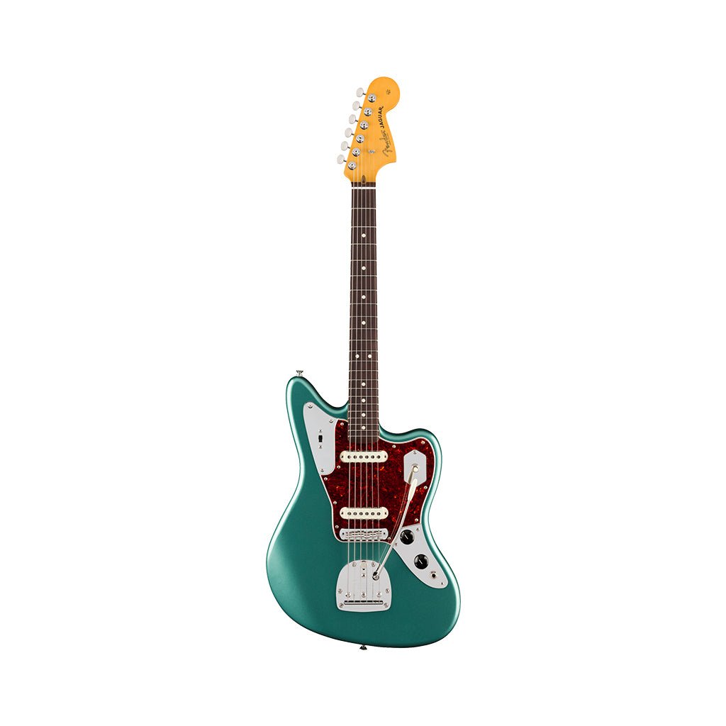 Fender American Professional Classic Jaguar - Faded Sherwood Green Metallic, Rosewood Fingerboard Electric Guitars Sky Music
