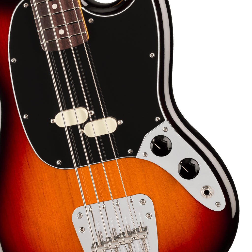 Fender American Professional Classic Mustang Bass - 3-Colour Sunburst, Rosewood Fingerboard Bass Guitars Sky Music