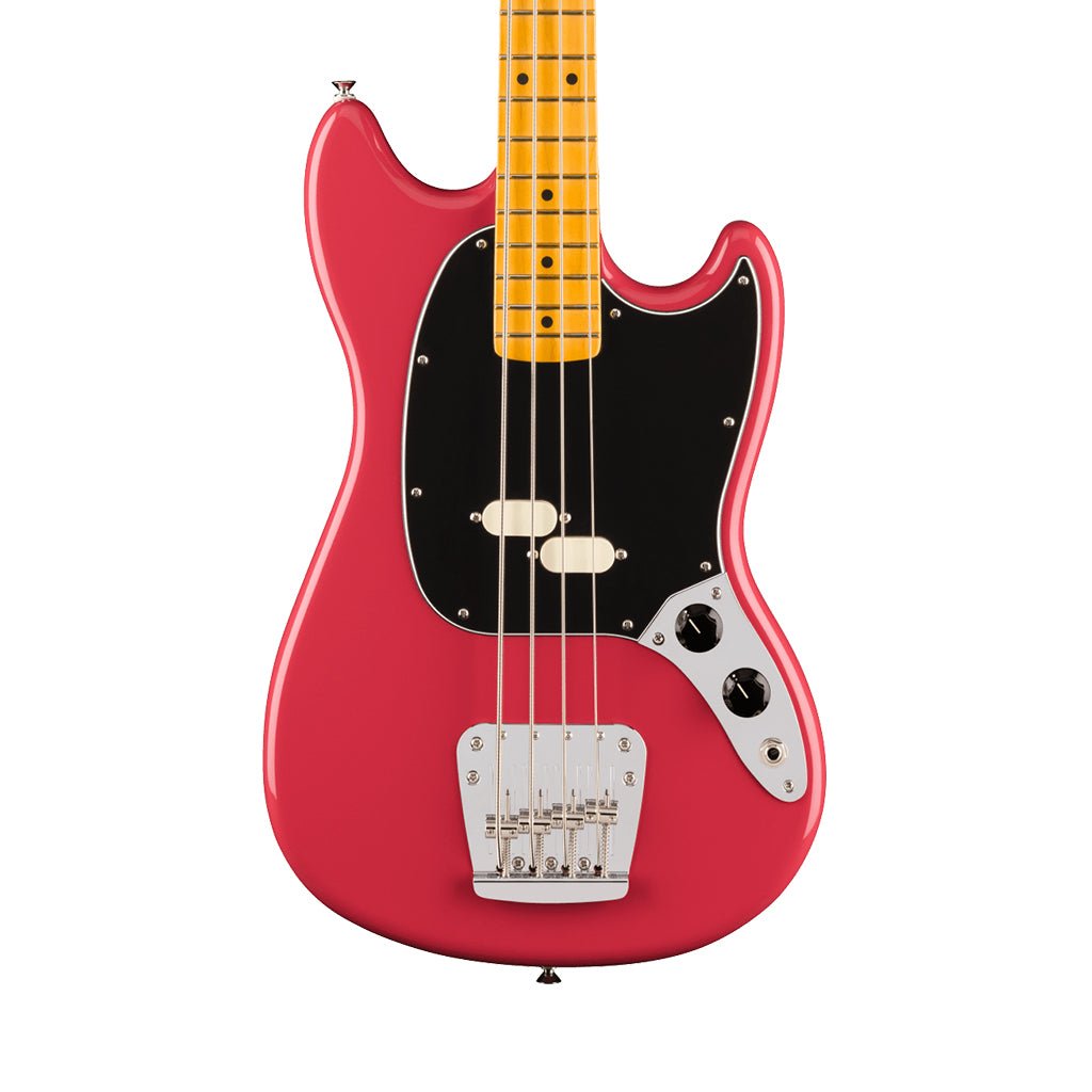 Fender American Professional Classic Mustang Bass - Faded Dakota Red, Maple Fingerboard Bass Guitars Sky Music