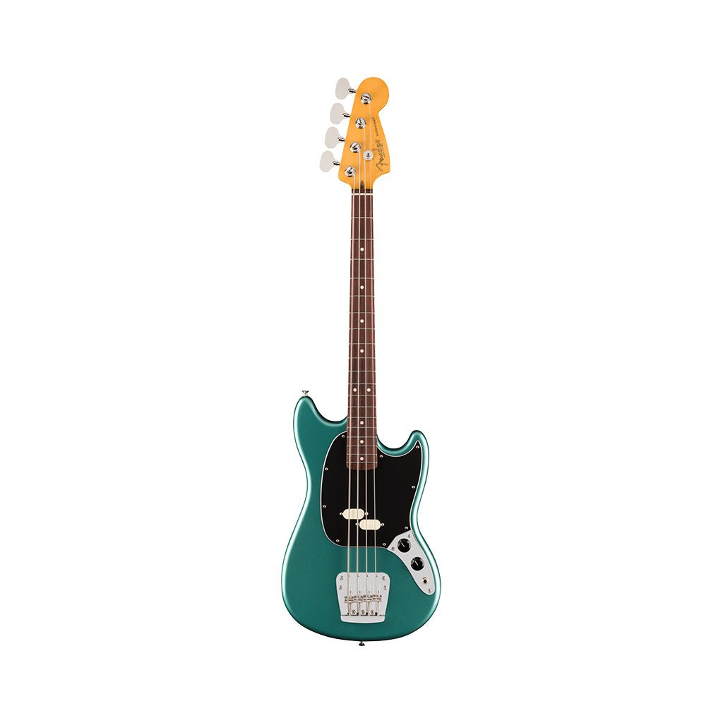 Fender American Professional Classic Mustang Bass - Faded Sherwood Green Metallic, Rosewood Fingerboard Bass Guitars Sky Music